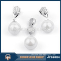 china wholesale 925 sterling silver original pearl jewelry set for wedding